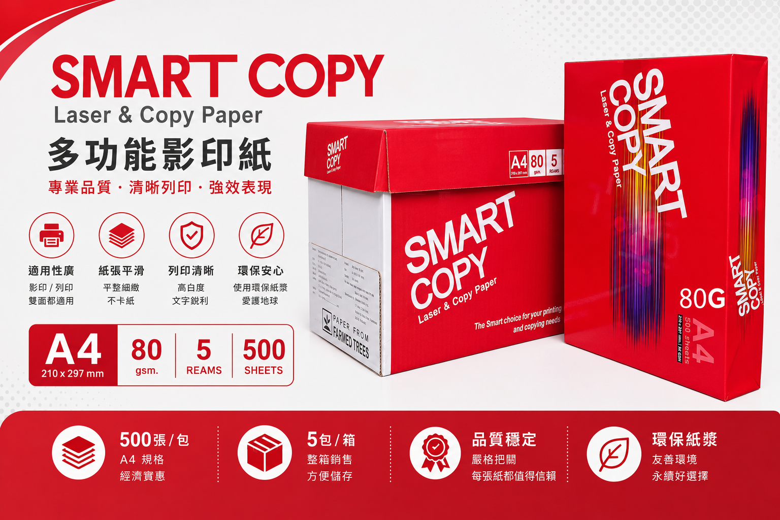 Smart copy 80GSM.A4